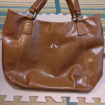 [ 새상품급 ] Kitamura 카멜 가죽 토트백