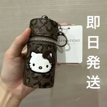 LOWRYSFARM 헬로키티 me 퀼팅 립 파우치 키 참