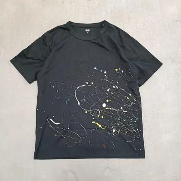 한정판 1벌 유니클로 U 페인트 리메이크 크루넥 T XL UNIQLOU