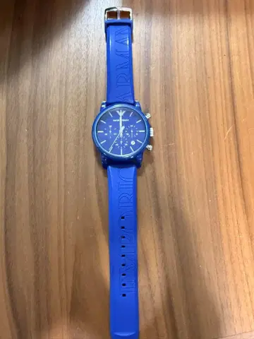 EMPORIO ARMANI 크로노그래프 블루