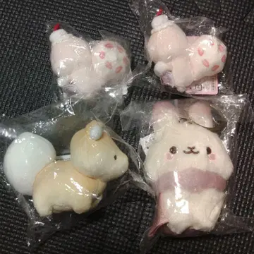 산엑스 슈가 코코무 마스코트 봉제 인형 4개 세트