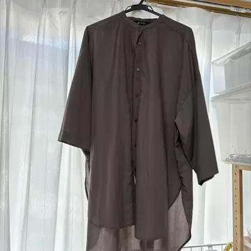 나노 유니버스 다크 브라운 셔츠