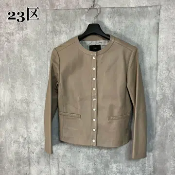 23구 램 가죽 노카라 자켓 32