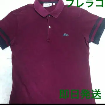 LACOSTE 프레라코 버건디 피케 셔츠 size 3