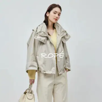 로페 개더 마운틴 파카 후드 탈부착 가능 라이트 그레이 36 잡지 게재
