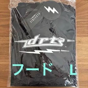 새상품 DRT x 일렉트릭 트로피 샷 드라이 후드 블랙 L
