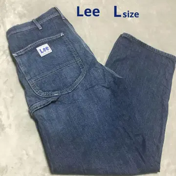 Lee L 사이즈 워크 팬츠 페인터 팬츠 데님 다크 네이비