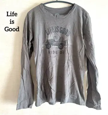 Life is Good 긴팔 티셔츠 P/S 그레이