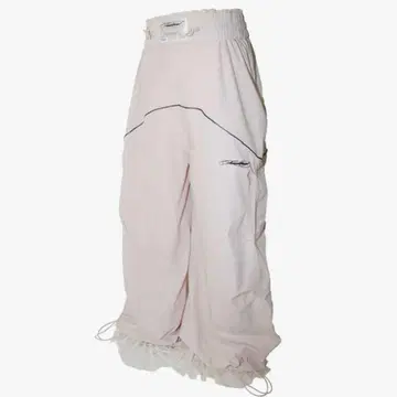 S nylon jersey pants lace theredthread