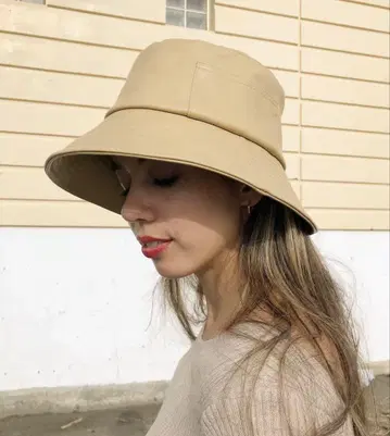 랙 오브 컬러 비건 레더 버킷햇