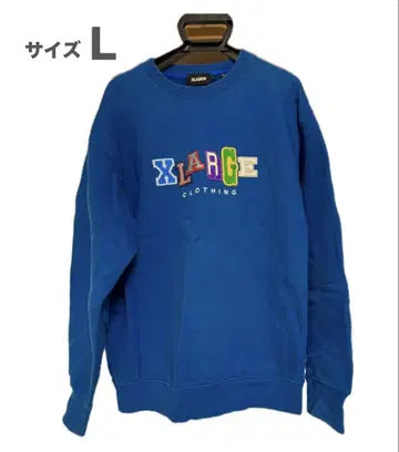 [ L ] XLARGE 로고 트레이닝복 블루