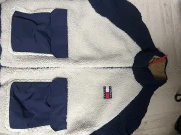 TOMMY JEANS 플리스 다운 자켓