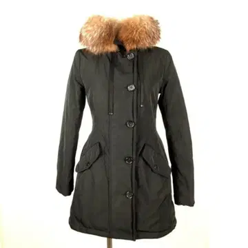 MONCLER 블랙 다운 자켓 퍼 포함