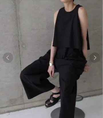 CHIGNON 시뇽 레이어드 콤비네존 올인원 블랙 택 포함