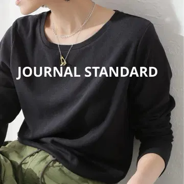 JOURNAL STANDARD 베어 골지 컴팩트 풀오버 블랙