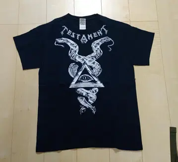 TESTAMENT T셔츠 블랙 뱀 디자인