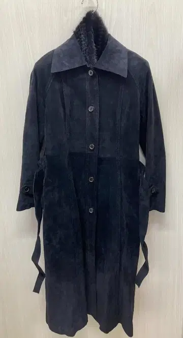 bite bear 천연 가죽 롱 코트