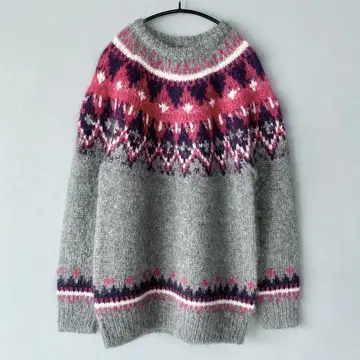 UNIFORM EXPERIMENT 노르딕 모헤어 니트 소프넷 M