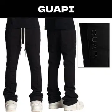 Guapi 플레어 30 Black Sweat Pants