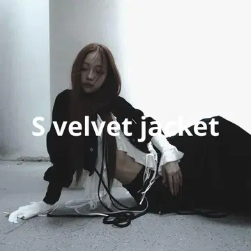 S velvet jacket theredthread