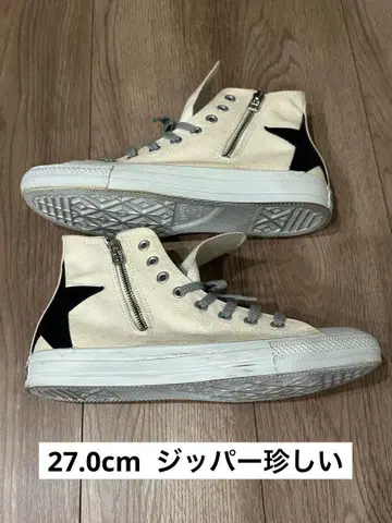CONVERSE 아이보리 하이컷 스니커즈