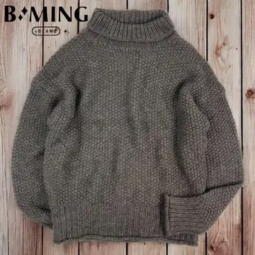 09M263 B:MING by BEAMS 로우 게이지 편직 니트 스웨터
