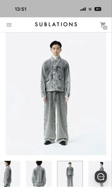 Sublations DENIM JACKET LUNA WHITE