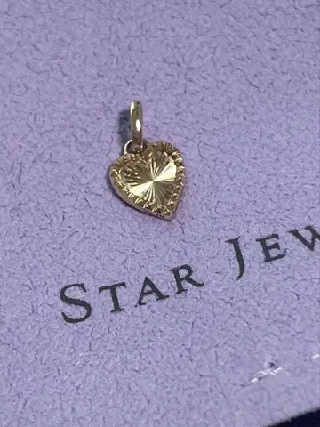 스타 주얼리 기요셰 골드 하트 참 목걸이