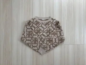 GYDA Symmetry GYDA 체인 로고 라메 니트탑