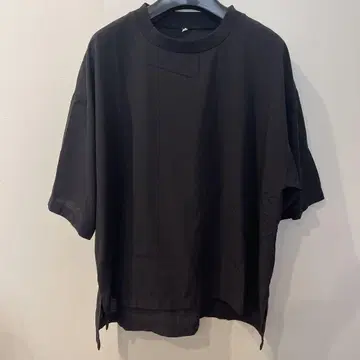 무지 라보 무지 라보 바람이 통하는 직물 T셔츠 블랙 L-XL1