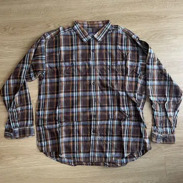 patagonia 체크 무늬 긴팔 셔츠 L