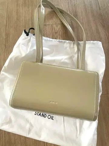 스탠드 오일 엽서 백 새상품급 베이지 한국