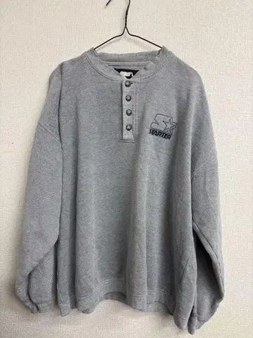 STARTER 그레이 헨리넥 트레이닝복 L