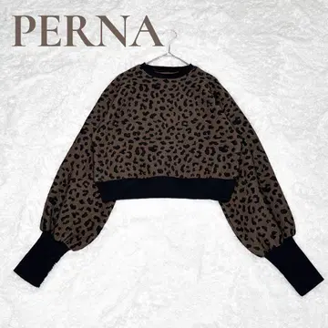 [ 인기! ] PERNA 페르나 엠보싱 재규어 티셔츠 레오파드 F