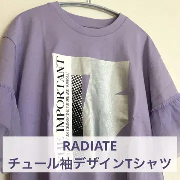 RADIATE 튤 소매 디자인 T셔츠 새상품 미사용품 정가 13,200엔