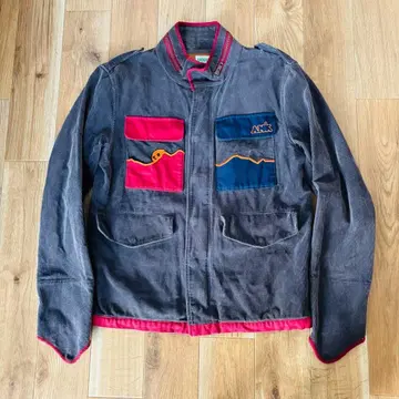 [ USED ] ANOKHA 레어 자수+패치워크 코듀로이 자켓 M