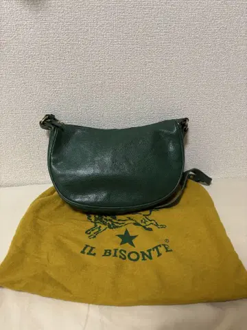 IL BISONTE 그린 크로스 바디백