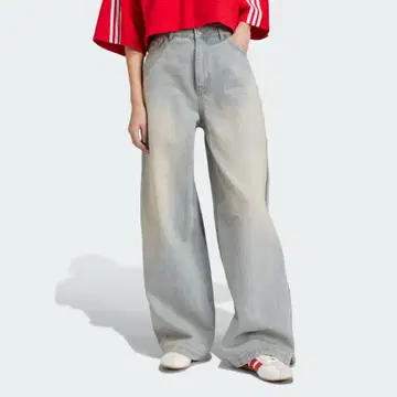 adidas adilenium 시즌 3 지퍼 워시드 데님 팬츠