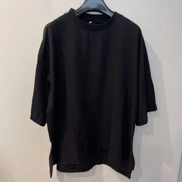 muji labo 무지 라보 바람이 통하는 직물 T셔츠 블랙 L-XL2