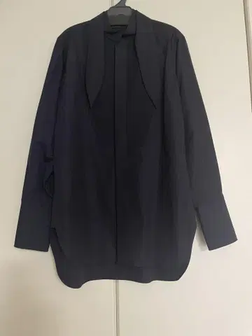 BOURRIENNE Paris X YLEVE 네이비 긴팔 셔츠