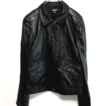 새상품급 시리아산 램 가죽 양가죽 천연 가죽 DKNY 블루종 점퍼 S