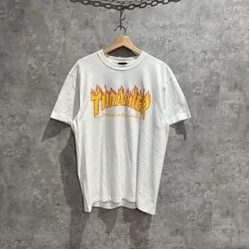 미사용 새상품 THRASHER 트레셔 로고 프린트 T셔츠 작음