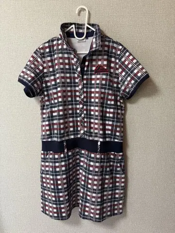 [FILA 골프] 체크 무늬 원피스 반팔