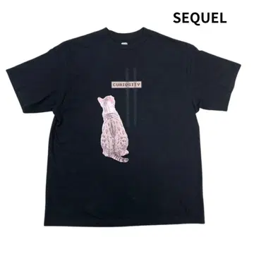 SEQUEL 시크엘 2024ss CURIOSITY TEE 고양이 티셔츠