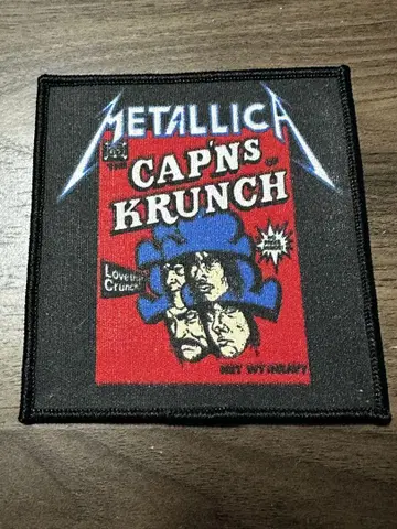 vintage Metallica Cap'ns of Krunch 와펜