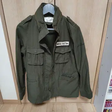 NICE CLAUP 밀리터리 자켓 올리브 그린