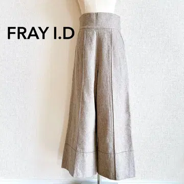 정가 22,680엔 FRAY.ID 하이웨스트 울 슬랙스 와이드 팬츠