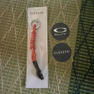 CLESSTE CORD CHARMS 001 (ORANGE) 스티커 포함