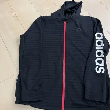 adidas 스트라이프 후드 부착 셋업 M
