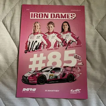 WEC IRON DAMES 카드 사인 PORSCHE MANTHEY